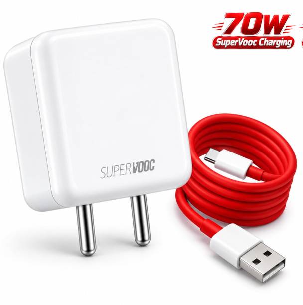 deshit 70 W SuperVOOC 7.3 A Wall Charger for Mobile with Detachable Cable