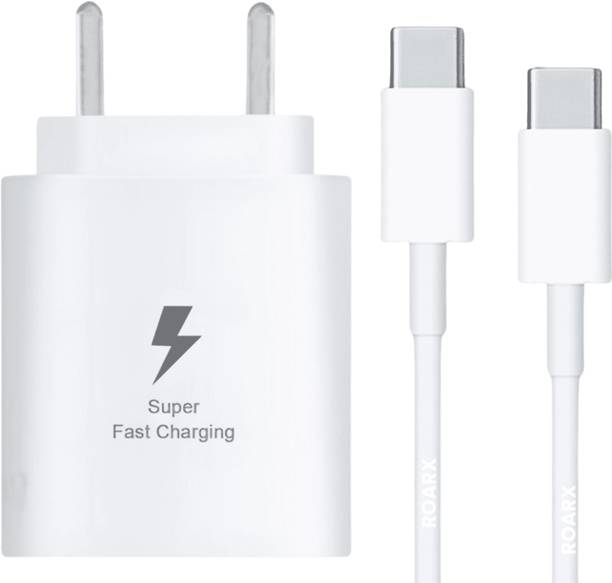 RoarX 25 W PD 3 A Wall Charger for Mobile with Detachable Cable (