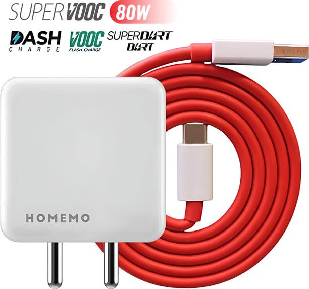 One _Plus SUPERVOOC 80W Power Adapter with Cable 6 A Mobile Charger with Detachable Cable