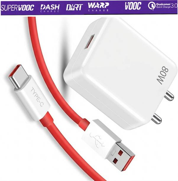 ultraRAP 80 W SuperVOOC 4.2 A Wall Charger for Mobile with Detachable Cable