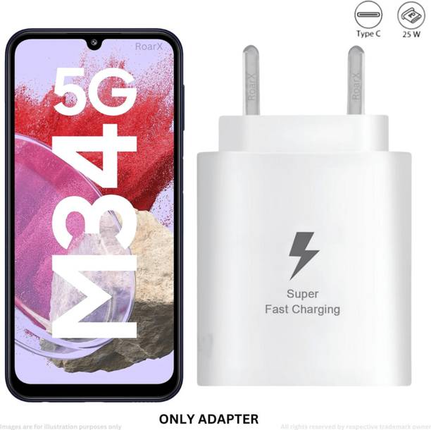 25W Superfast Charger for Samsung Galaxy M34 5G Fast Charger Adapter 3 A Mobile Charger