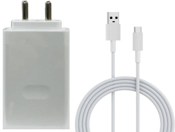 OPPO 100 W SuperVOOC 9 A Wall Charger for Mobile with Detachable Cable