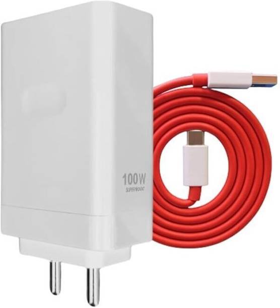 MAK 100 W SuperVOOC 8 A Wall Charger for Mobile with Detachable Cable