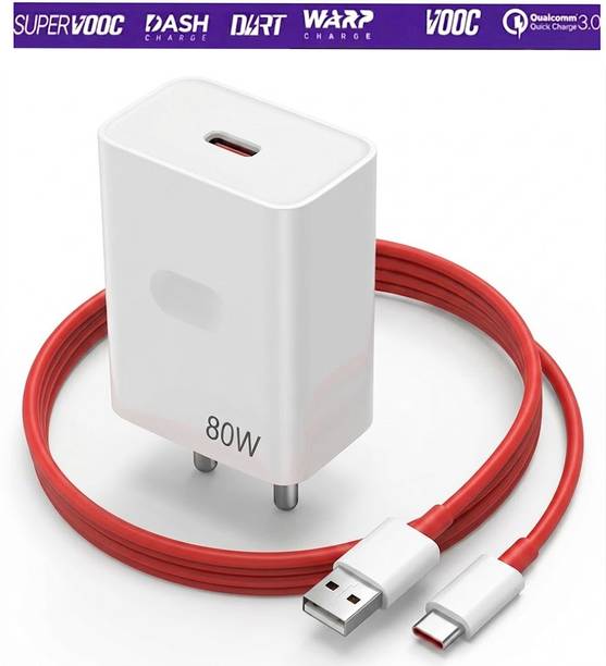 ultraRAP 80 W SuperVOOC 4.2 A Wall Charger for Mobile with Detachable Cable