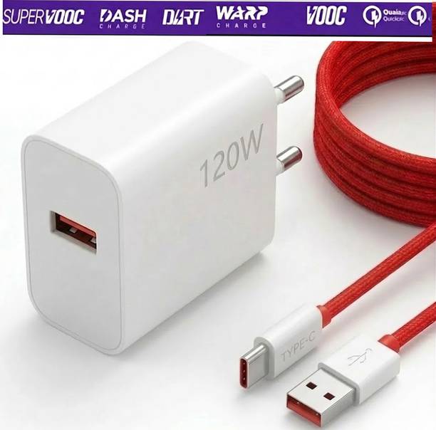 ultraRAP 120 W SuperVOOC 4.2 A Wall Charger for Mobile with Detachable Cable