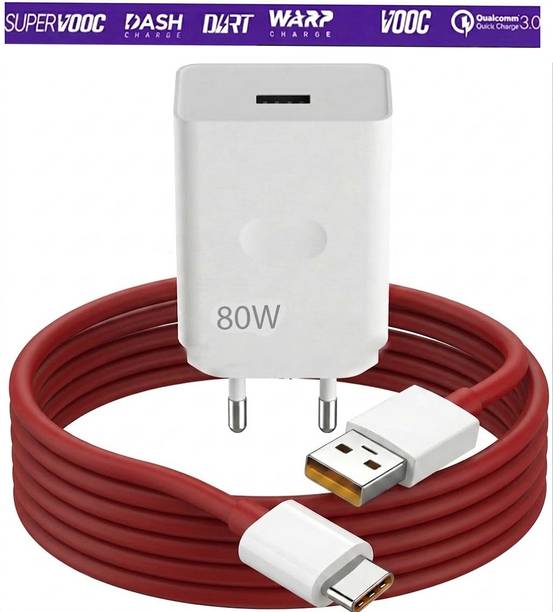 ultraRAP 80 W SuperVOOC 4.2 A Wall Charger for Mobile with Detachable Cable