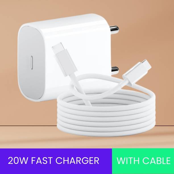 GUGGU 20 W Adaptive Charging 3 A Wall Charger for Mobile with Detachable Cable