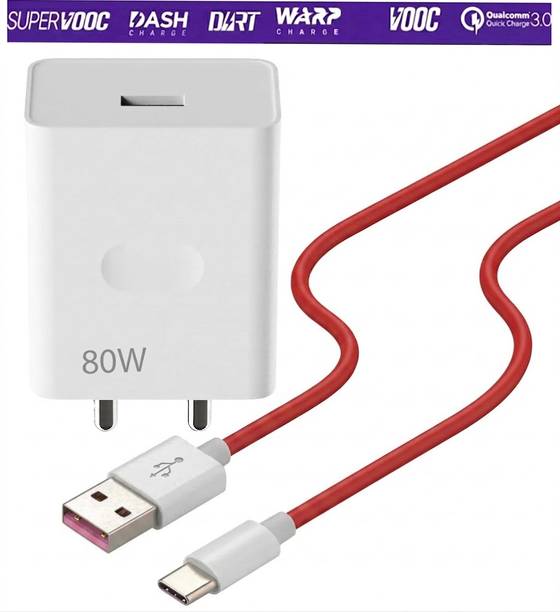 ultraRAP 80 W SuperVOOC 4.2 A Wall Charger for Mobile with Detachable Cable