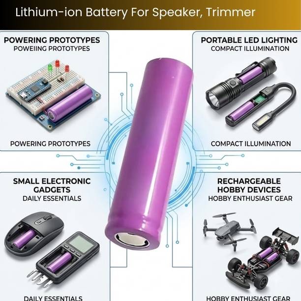 SACRO Rechargeable 1800mAh Lithium  for Portable Devices Pack of 1 FV324  Battery