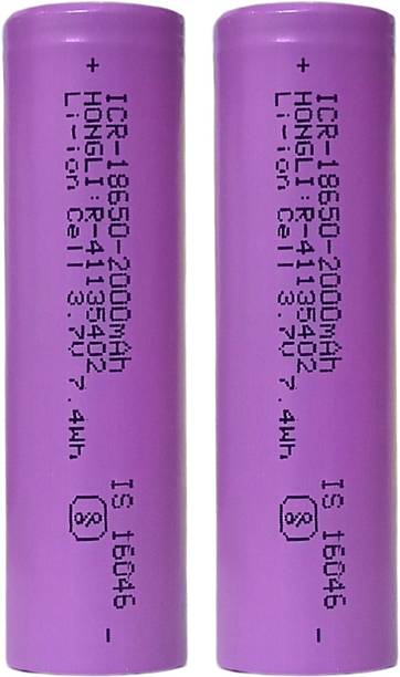 Floricx 3.7V ICR 18650 2000mAh Lithium Ion Rechargeable  Multicolor  Battery