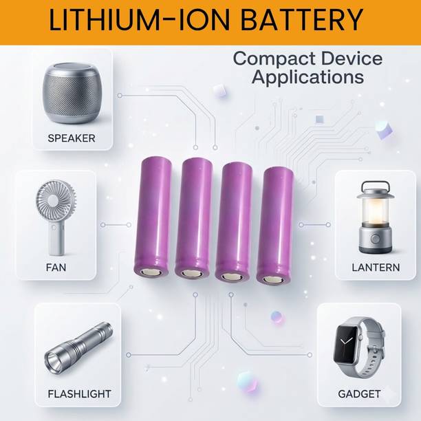 YAROH Rechargeable 1800mAh Lithium  for Everyday Use Pack of 4 AV309  Battery