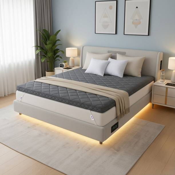 DozeIQ 2 inch (5.08 cm) Double Size Memory Foam Breathable Mattress Topper