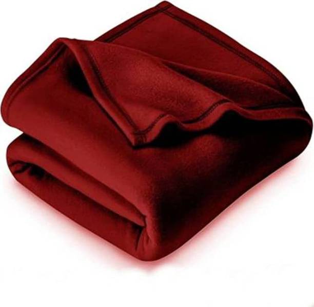 MORADO Solid Single Fleece Blanket for  Mild Winter