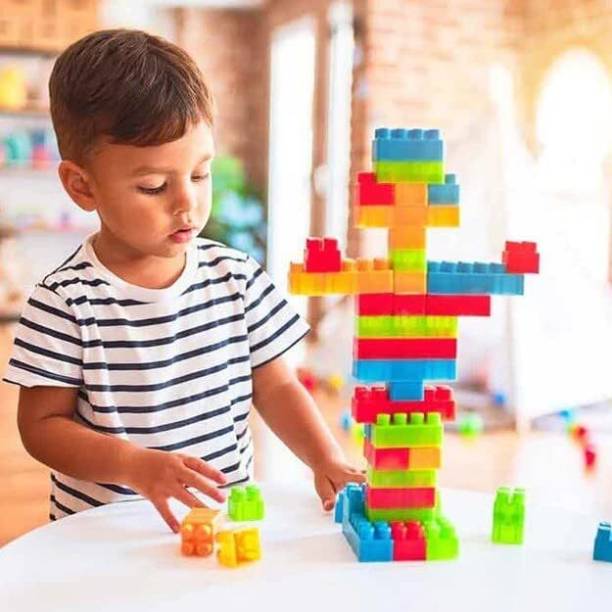 Miss & Chief 100Pc Block Toy Building and Construction Block Set for Children Boys and Girls