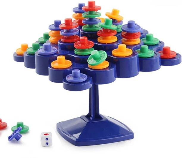 BHVMEY Fun with Colors – Topple Strategy Game Educational Board Games