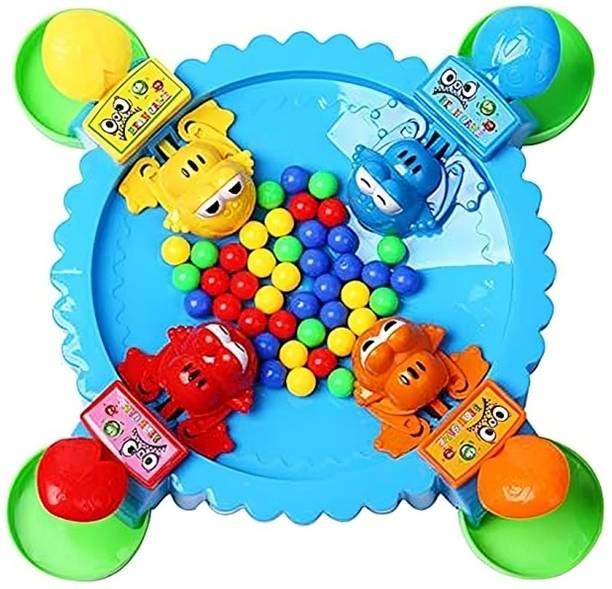 माय हुड विंक Hungry 4 Player Frog Game for Kids Eating Beans Board Game for Age 3+ Years बोर्ड गेम