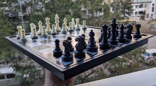 Nafhotoz Chess Set for Beginners with Magnetic Lock System Educational Board Games