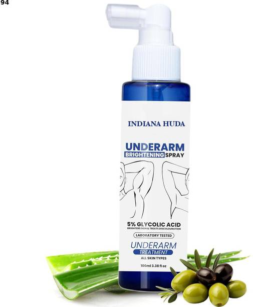 INDIANA HUDA Exfoliating Armpit Spray 5% Glycolic Acid Treatment 100ml Men & Women