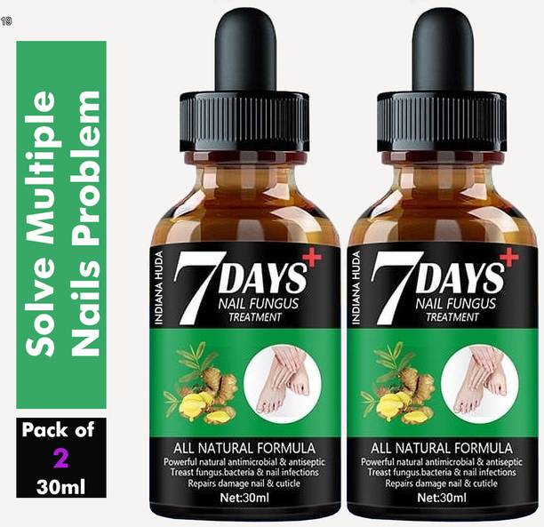 INDIANA HUDA 7 Days Nail Fungus Treatment 2 Bottle Combo – 30ml Each Antifungal Care