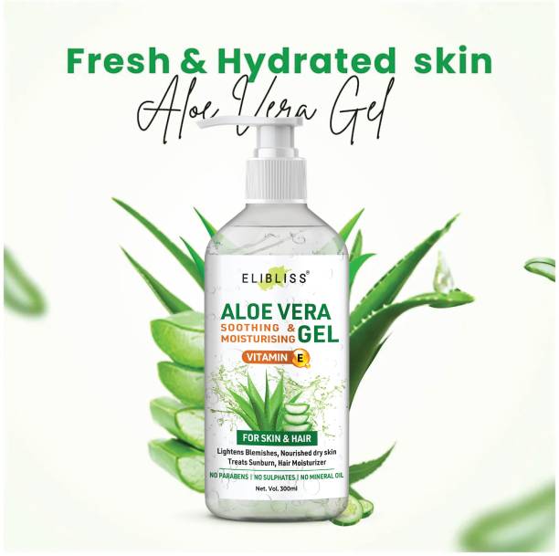 ELIBLISS Aloe Vera Gel for Softening, Smoothening Skin, Skin Hydration and Brightening