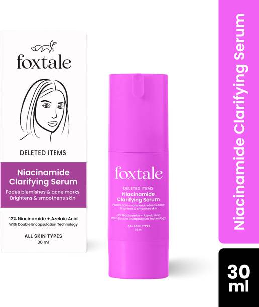 फॉक्सटेल 12% Niacinamide Face Serum with Azelaic Acid For Clear, Bright Skin & Acne Marks