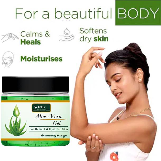 AGLEY Multi-Purpose Pure Aloe Vera Gel for Skin,Hair,Face Care(Acne/Scars/Dark Spots)
