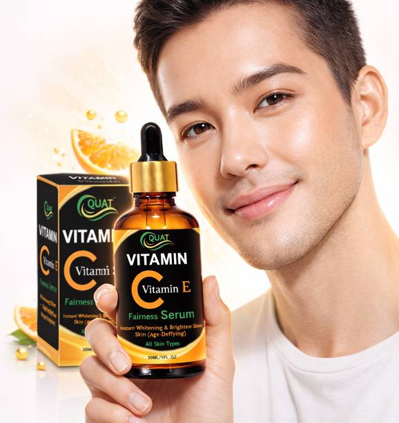 QUAT Vitamin C & E Ferulic Acid Serum for Glowing Skin, Dark Spots Care