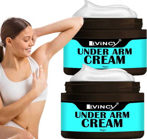 Livincy underarm neck bright cream for dark underarms black remover cream combo pack