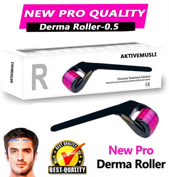 Aktivemusli 0.5mm Derma Roller Beard Activator & Hair Regrowth Micro Needling System