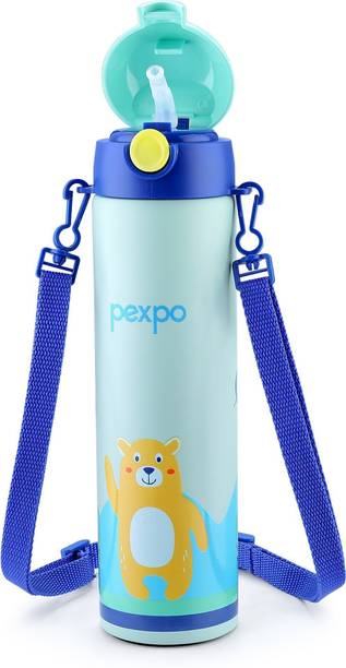 Go24 Pixy 500 Hot & Cold Stainless Steel Kids Water Bottle, School, thermosteel 470 ml Water Bottle