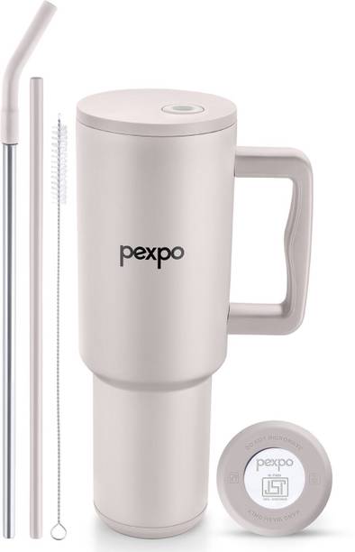 pexpo Sipper water Flask for adults Hot&Cold Insulated Stainless Steel tumbler Stanzy 1200 ml