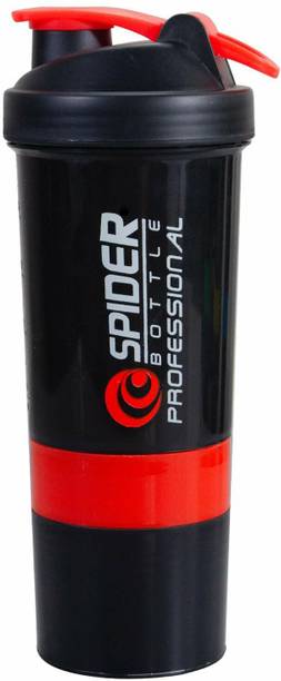 woley spider Smart Protein Shaker Bottle for gym with 2...