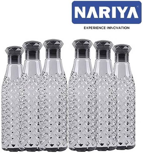 nariya BLACK DIAMOND WATER BOTTLE PLASTIC UNBREAKABLE TRANSPARENT 1000 ml Bottle