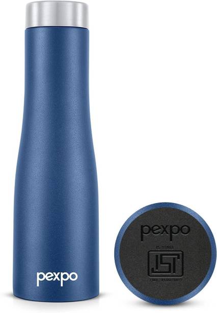 pexpo MONACO Stainless Steel Leakproof Fridge Water Bottle Home & Kitchen, Office 700 ml Steel Bottle