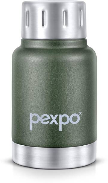 pexpo 12 Hrs Hot and Cold Water Bottle,Stainless Vacuum Insulated Cameo 160 ml Steel Flask