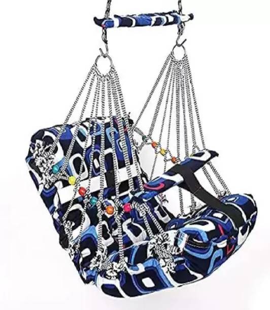 KDCREATIONE KD CREATIONE Cotton Jhula for 1-3 Year For Kids Swings (Multicolor) Cotton Small Swing