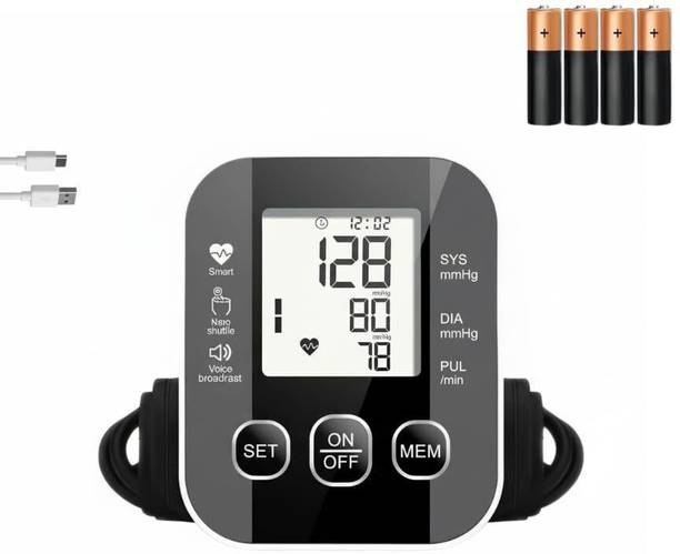 HEALBIRD BP 510 Fully Automatic BP Monitor with 4X AAA Battery, Large Cuff Digital Upper Arm BP Machine | Hypertension Machine with Voice Broadcast Bp Monitor