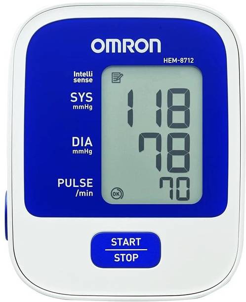 OMRON 8712 Automatic Digital Blood Pressure - One Touch Operation, IntelliSense Technology Bp Monitor
