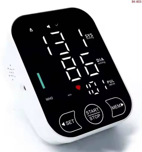 Accutrust Electronic Blood Pressure Monitor Machine | Upper Arm BP Checker with LED Display & Dual Power Mode Bp Monitor