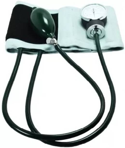 RnB Aneroid Palm Manual Professional Clock Dial Type Black Sphygmomanometer Manual Blood Pressure Monitor Aneroid BP with 1 year warranty Bp Monitor