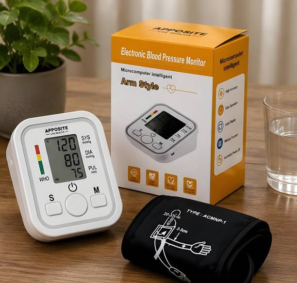 Apposite BPM-ARM Digital BP Monitor with Adjustable Arm Cuff for Home Use Bp Monitor