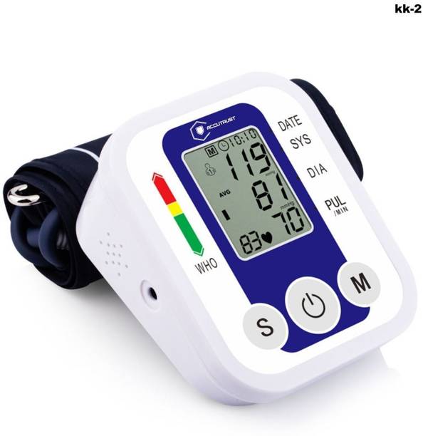 Accutrust KK-2 ARM Digital Upper Arm Blood Pressure Monitor Machine with Cuff, BP Check Bp Monitor