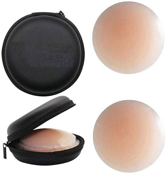 Wooger Women's & Girls Reusable Premium Nipple cover for women Petal Cover with Storage Silicone Peel and Stick Bra Petals