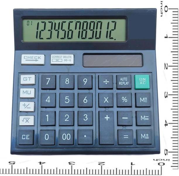 CTLZEN 12 Digit Black Basic Electronic calculator A GOOD 12 DIGIT BASIC CALCULATOR Basic  Calculator