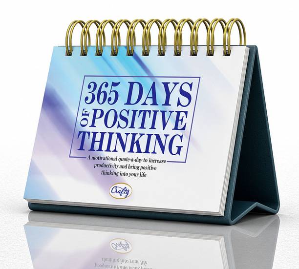 Crafty 365 Days of Positive Thinking Daily Motivational Desk Perpetual Calendar Perpetual Table Calendar