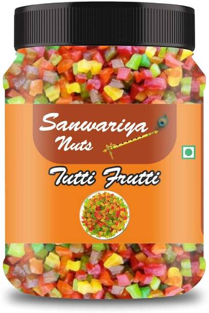 Sanwariya Tutti Frutti 250gm | Sweet & Colorful Candied Fruits | Perfect for Baking, Tutti Fruti Mouth Freshener