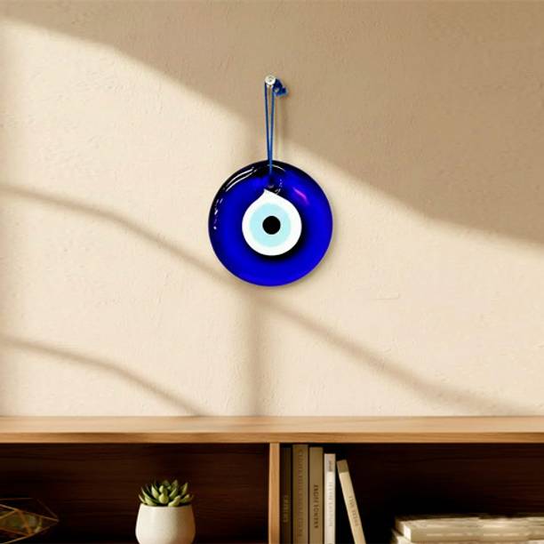 Global Reach Evil Eye Hanging Wall Decor – Stylishly Ward Off Negativity in Your Home Decorative Showpiece  -  6 cm