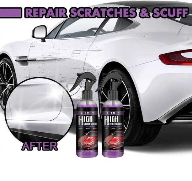 LootZoo Polish Spray Multipurpose Car & Bike Polish Also Suitable for Dashboard, Pack of 2 Vehicle Interior Cleaner