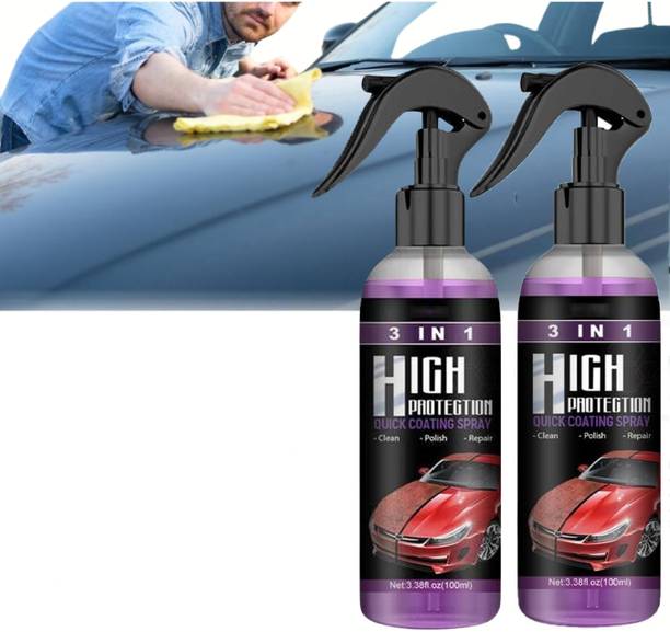 LootZoo Polish Spray Multipurpose Liquid Car & Bike Polish Spra, Pack of 2 Vehicle Interior Cleaner