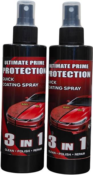 LootZoo Ultimate Prime Protection Quick Car Coating Spray Clean, Polish & Repair Multipurpose Liquid Car & Bike Polish Vehicle Interior Cleaner